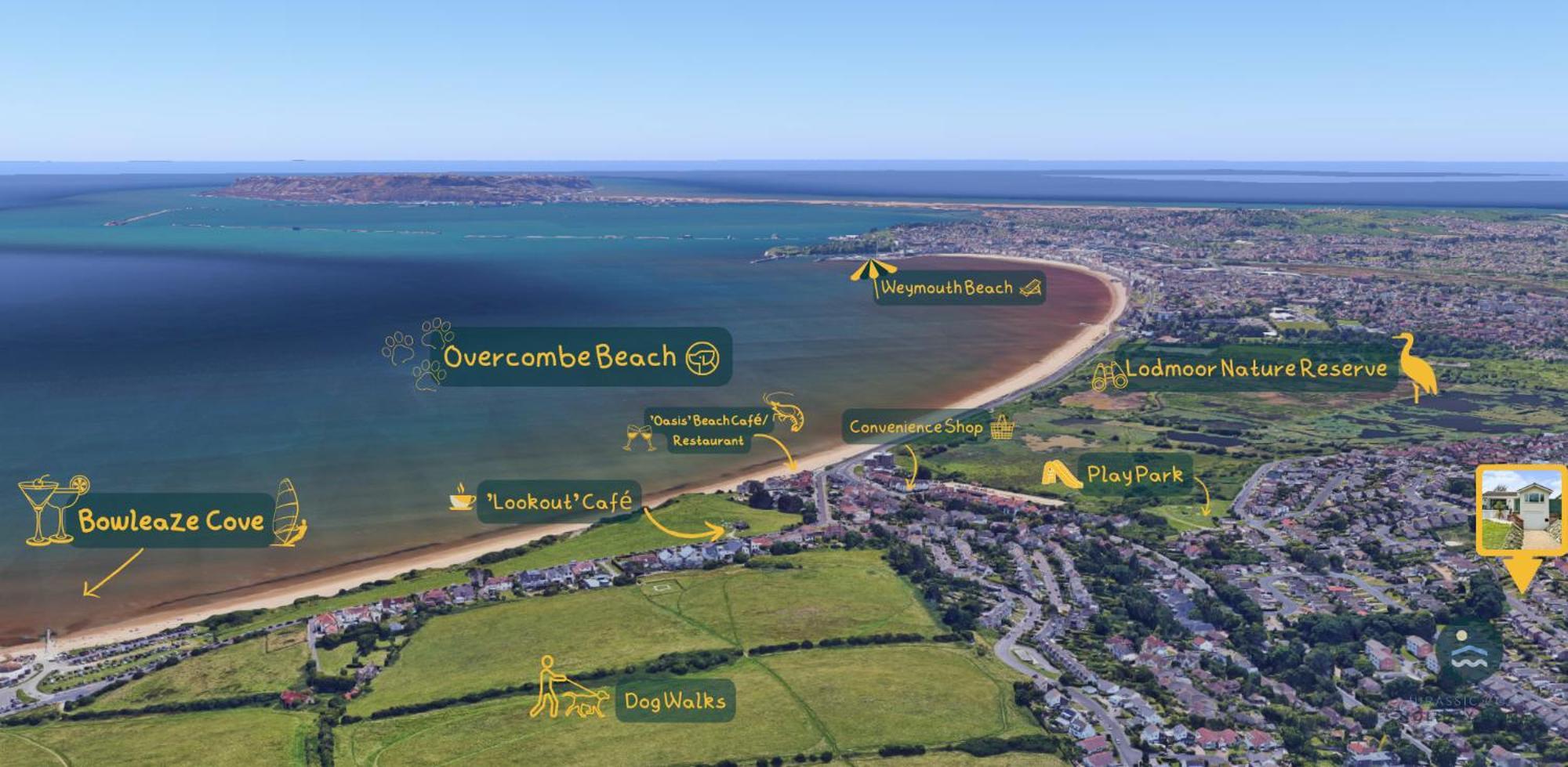 Seafeathers - Luxury Holiday Home With Sea Views Overcombe エクステリア 写真